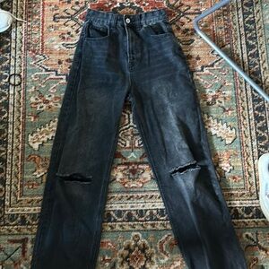 Hugh Rise Washed Black Jeans ~ Beginning Boutique